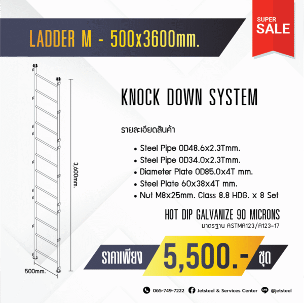 SERVICE LADDER HDG บันไดลิงเซอร์วิส Service Ladder